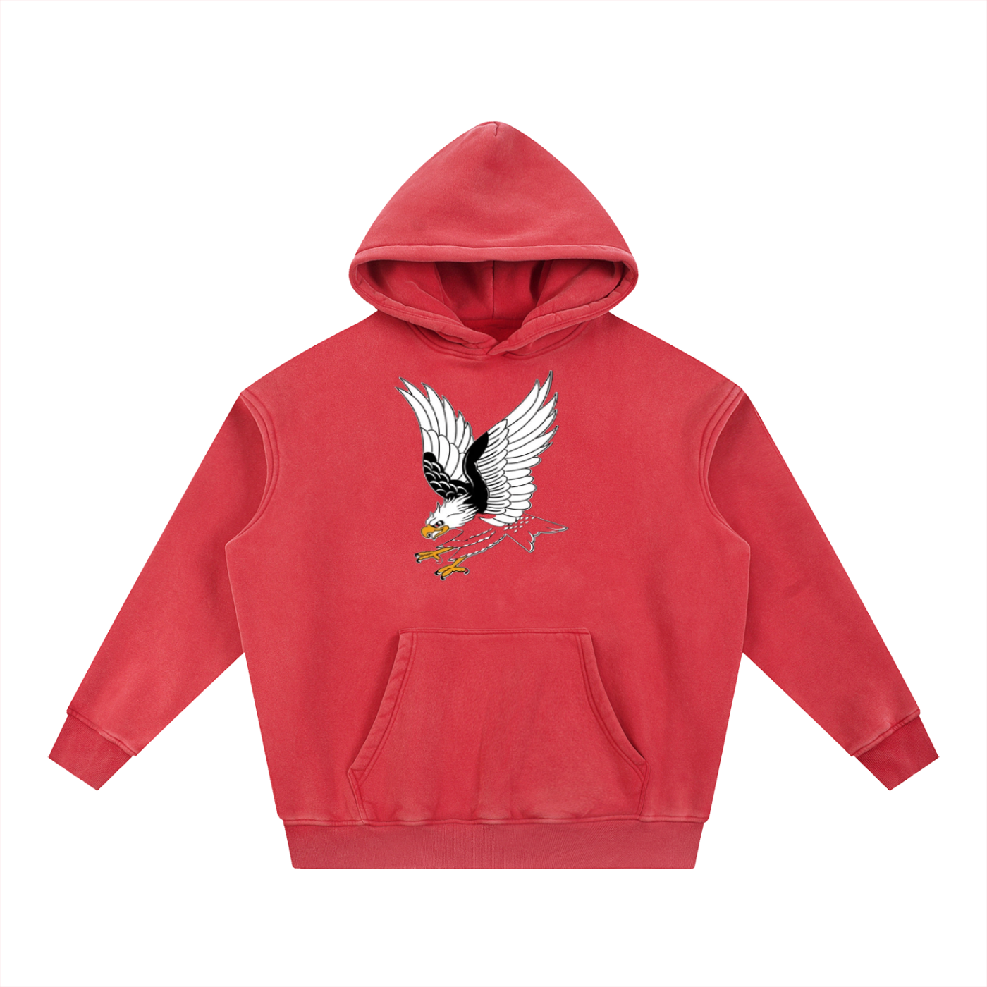 Snow Wash Fleece Oversize Hoodie