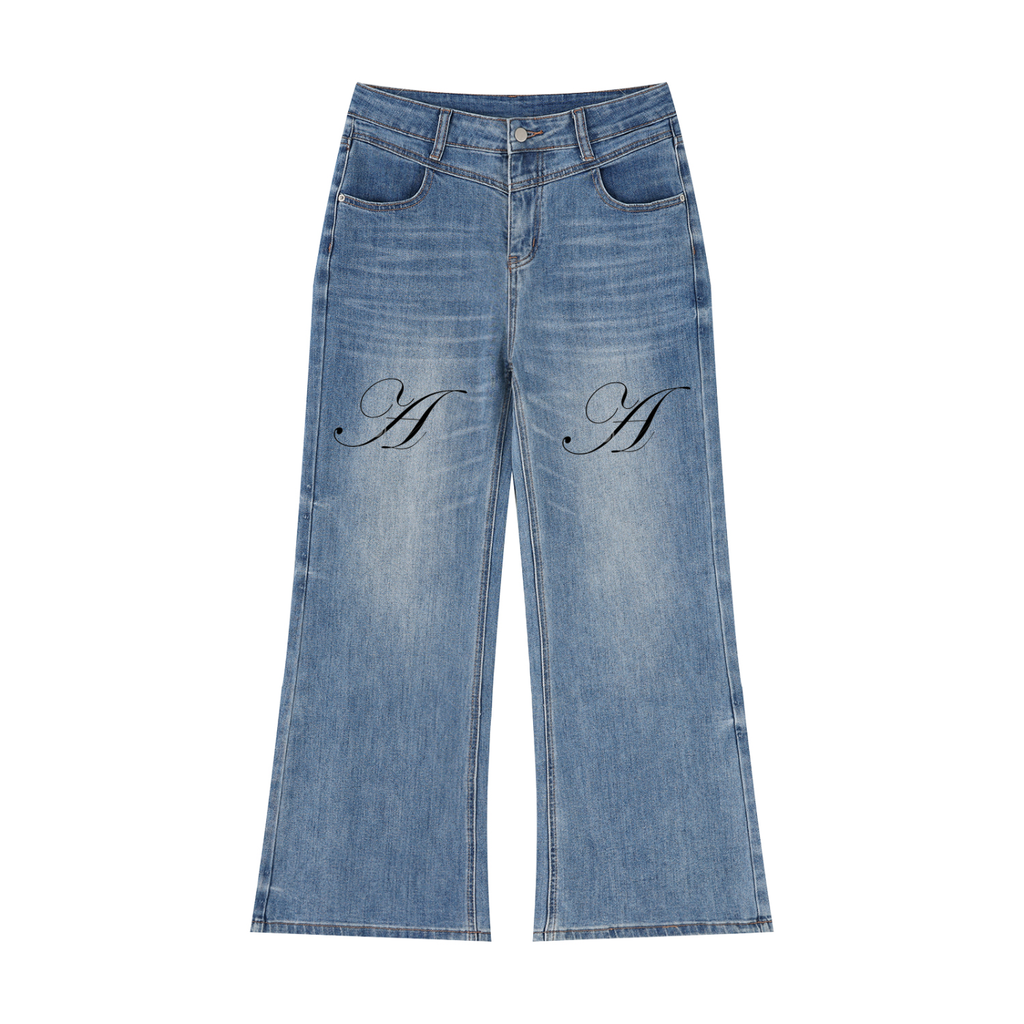 Women’s Vintage Wash Wide Leg Jeans