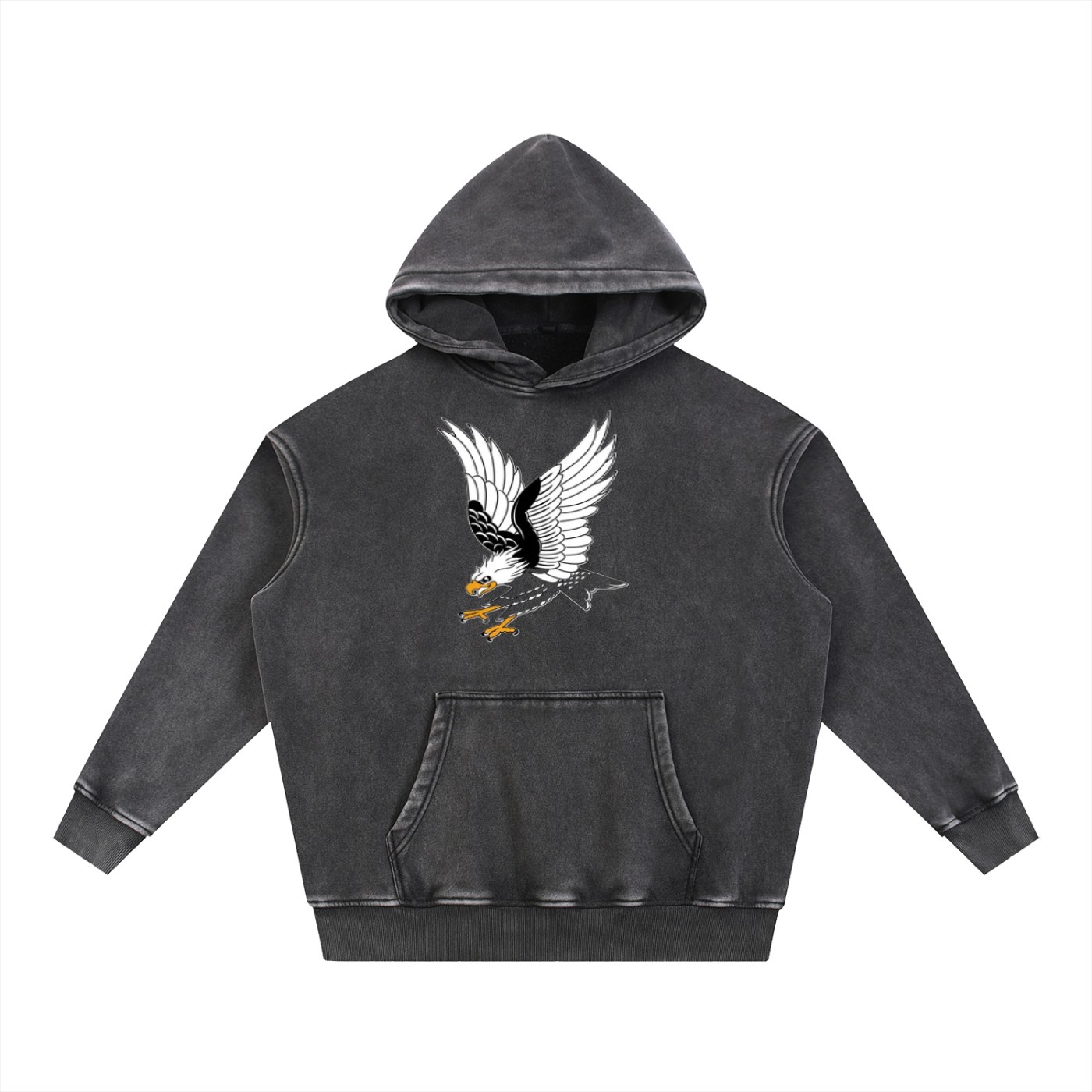 Snow Wash Fleece Oversize Hoodie