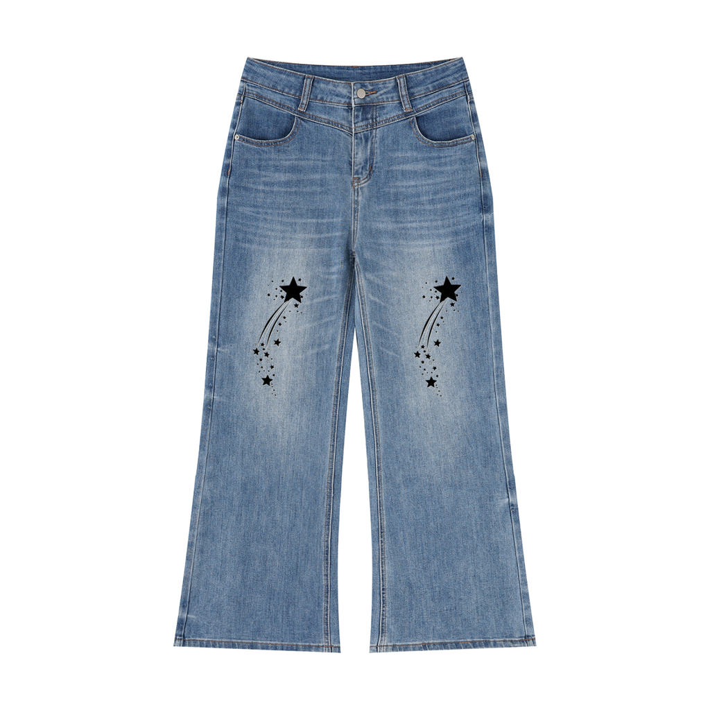 Women’s Vintage Wash Wide Leg Jeans