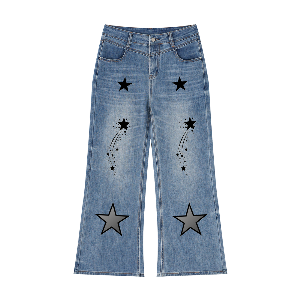 Women’s Vintage Wash Wide Leg Jeans