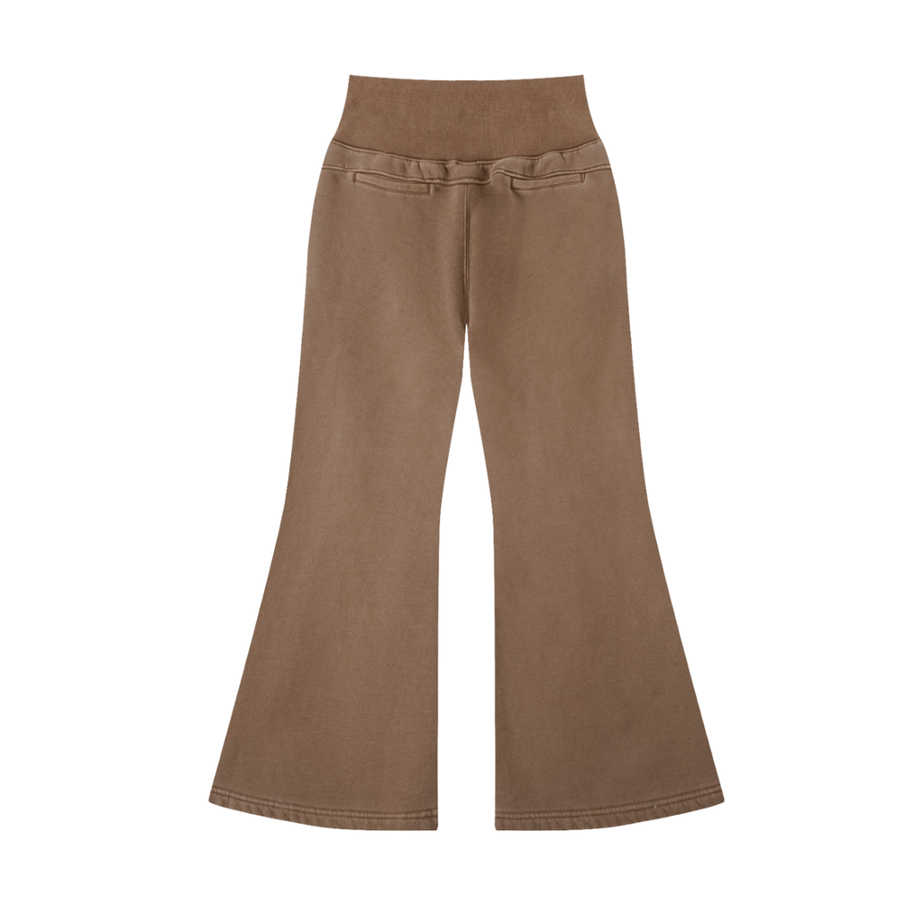 Vintage Washed Flared Fleece Pants - ACE
