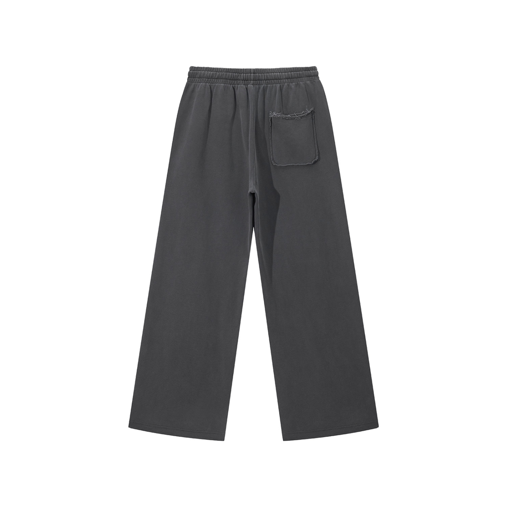 Snow Washed Raw Edge Sweatpants - ACE