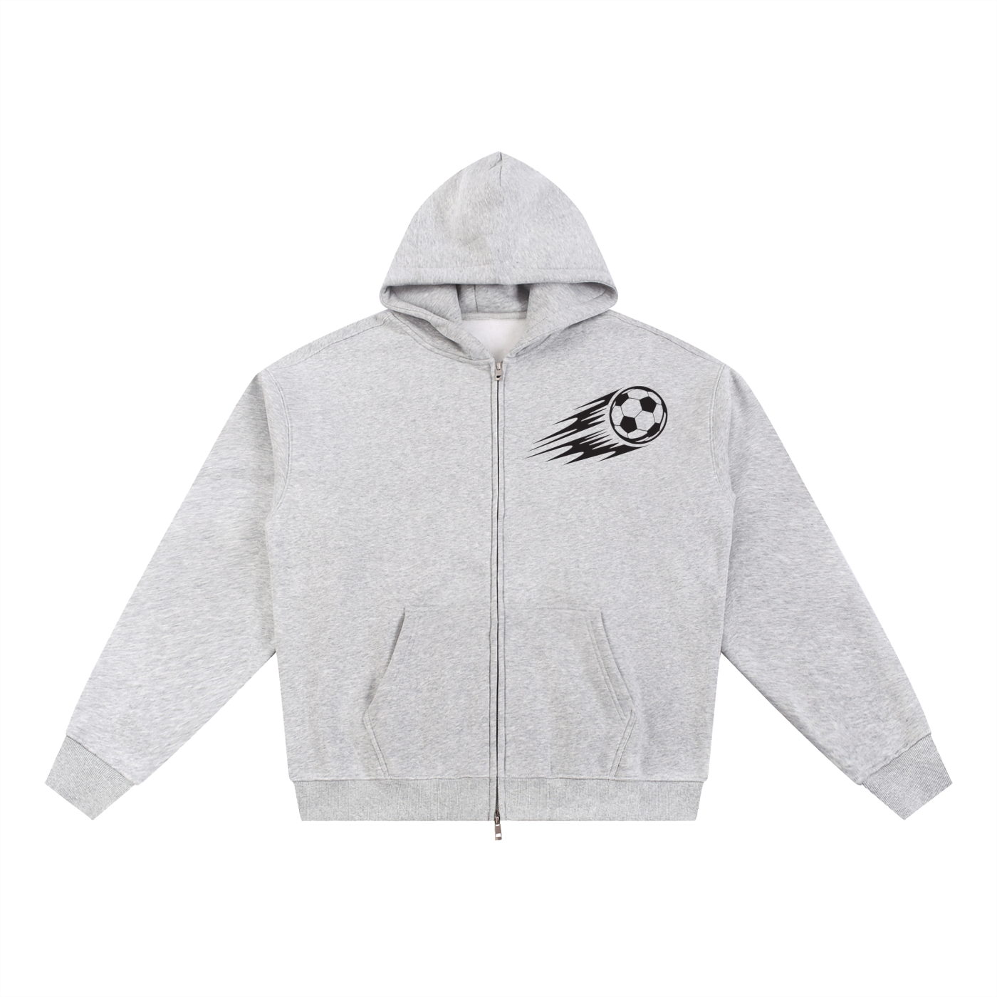 Essential Fleece Zip-Through Hoodie