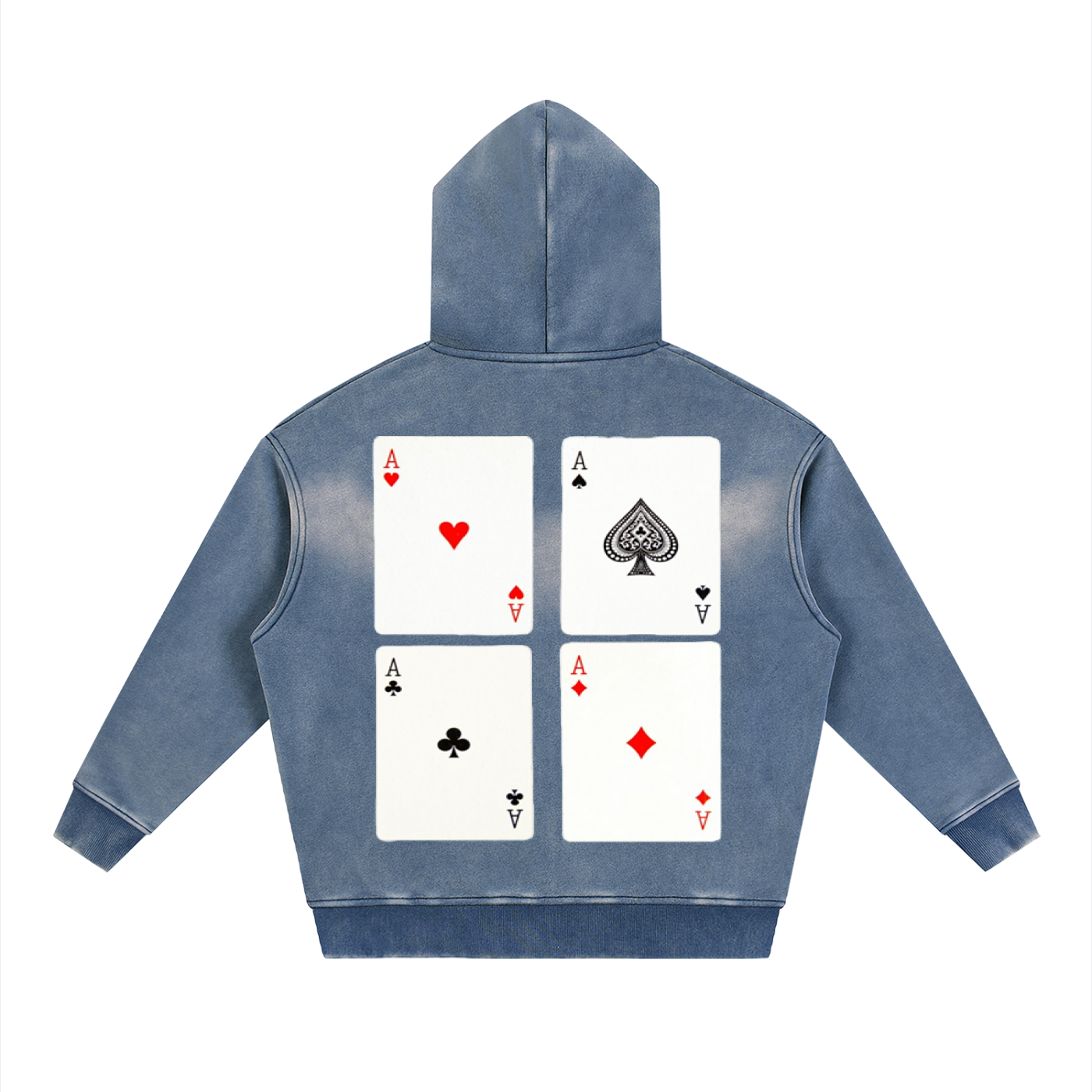 Sunfade Two-way Zipper Boxy Fleece Hoodie