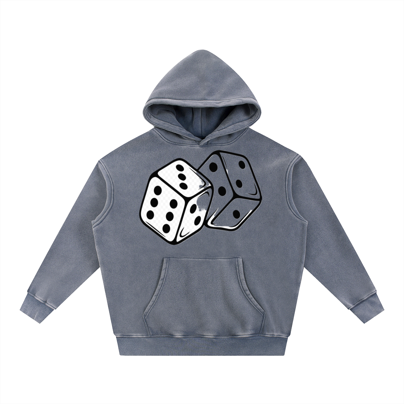 Snow Wash Fleece Oversize Hoodie