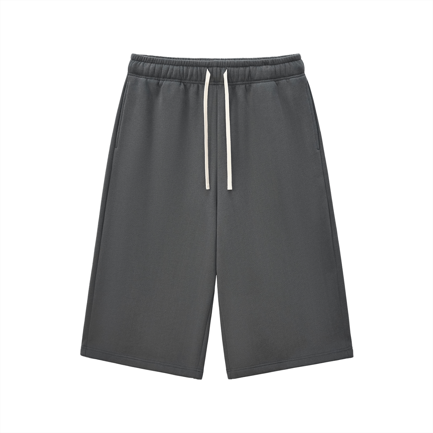 Relaxed Drawstring Three-quarter Sweatpants