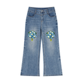 Women’s Vintage Wash Wide Leg Jeans