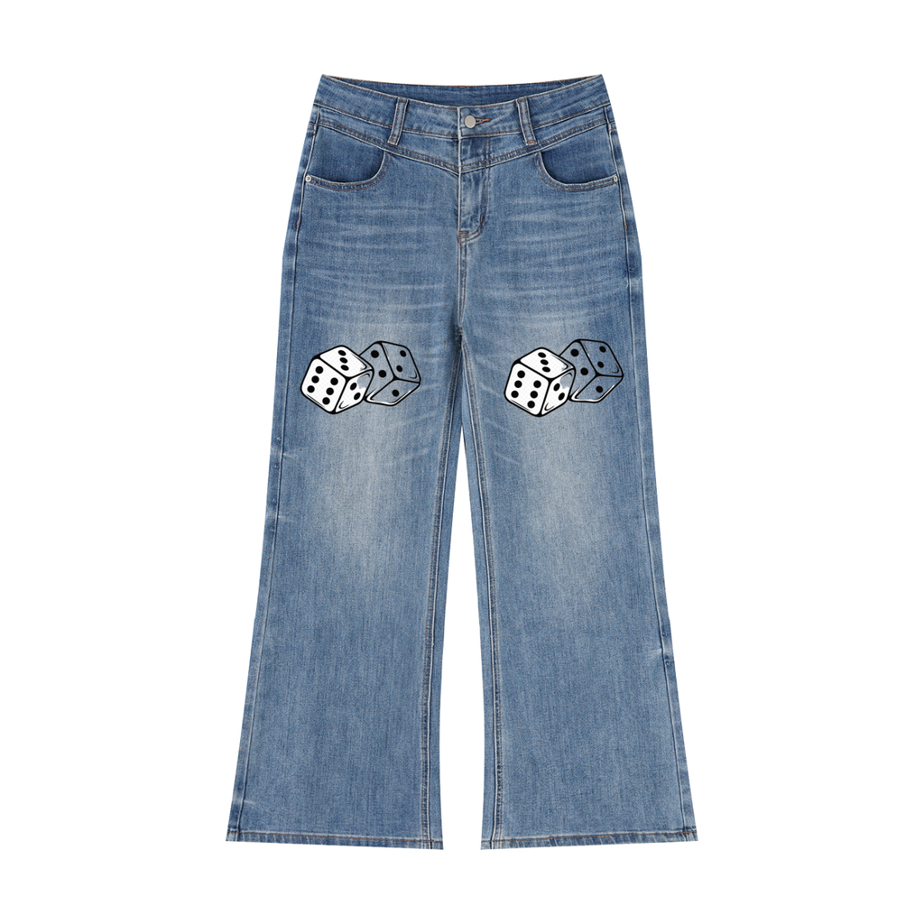 Women’s Vintage Wash Wide Leg Jeans