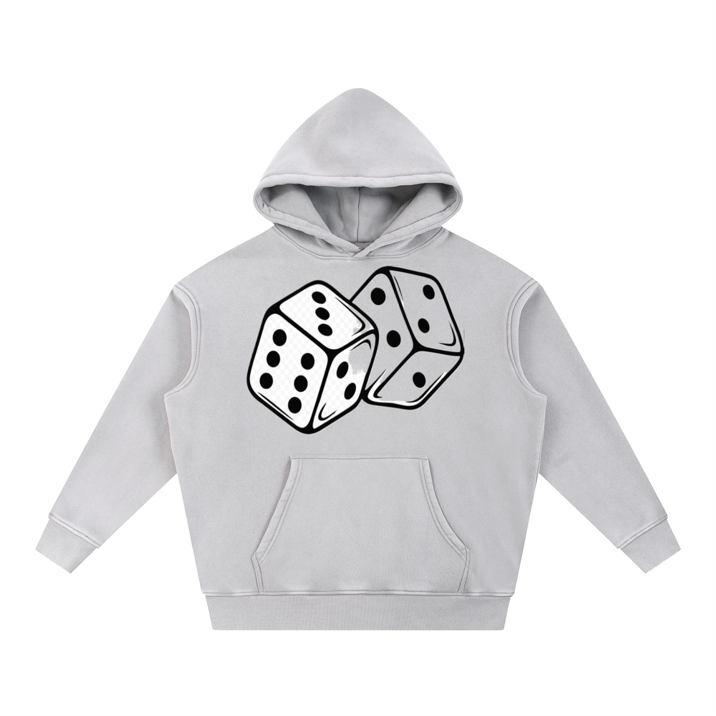 Snow Wash Fleece Oversize Hoodie