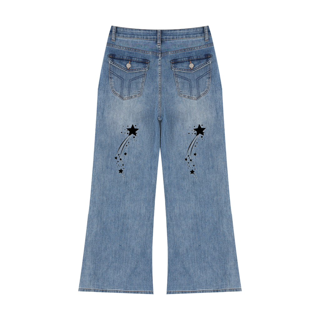 Women’s Vintage Wash Wide Leg Jeans