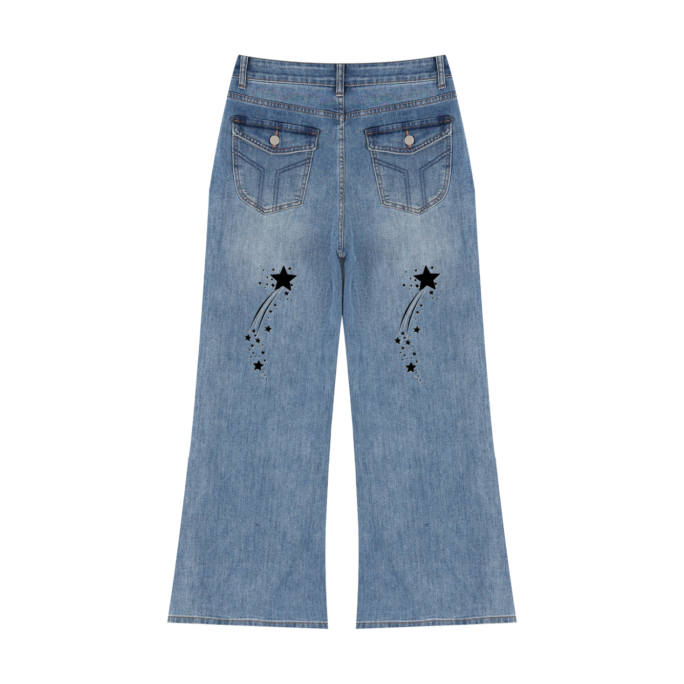 Women’s Vintage Wash Wide Leg Jeans
