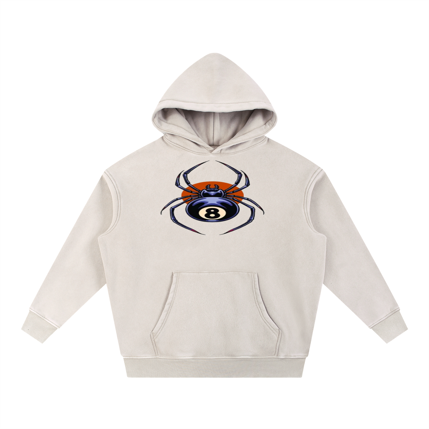 Snow Wash Fleece Oversize Hoodie