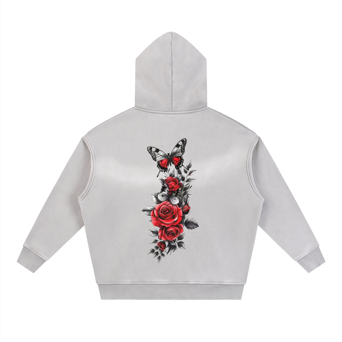 Sunfade Two-way Zipper Boxy Fleece Hoodie