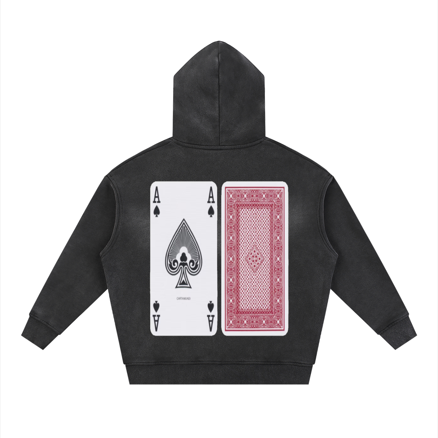 Sunfade Two-way Zipper Boxy Fleece Hoodie