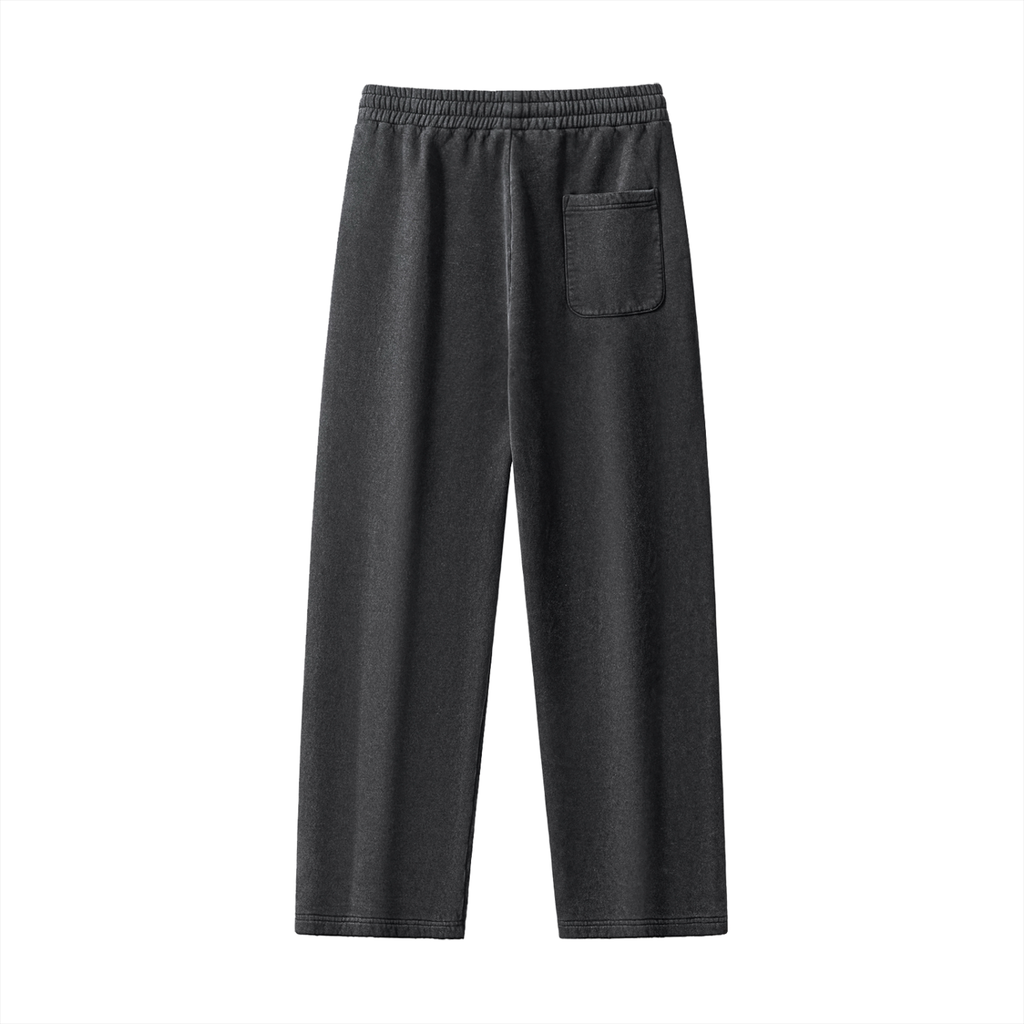 Frayed Enzyme Washed Fleece Sweatpants - ACE