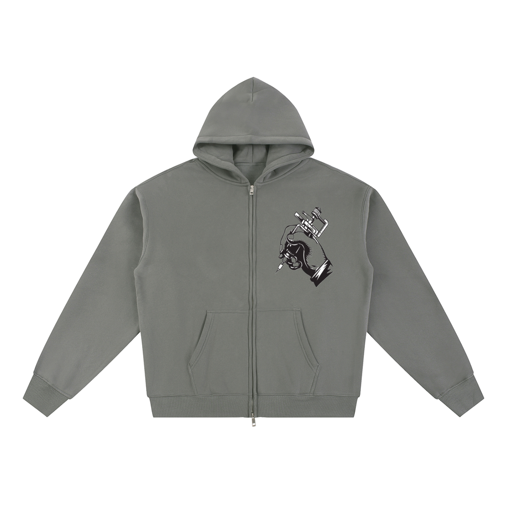 Essential Fleece Zip-Through Hoodie