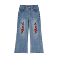 Women’s Vintage Wash Wide Leg Jeans