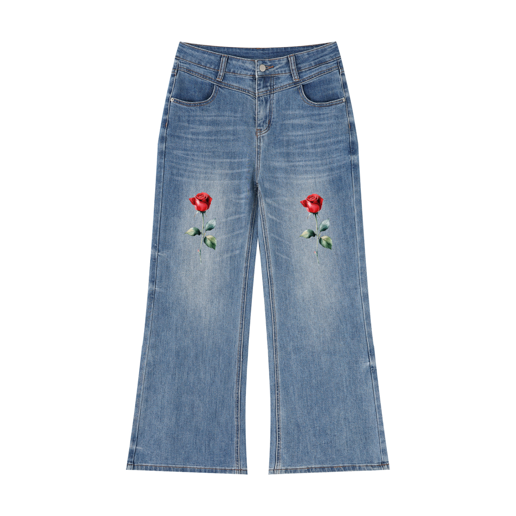 Women’s Vintage Wash Wide Leg Jeans