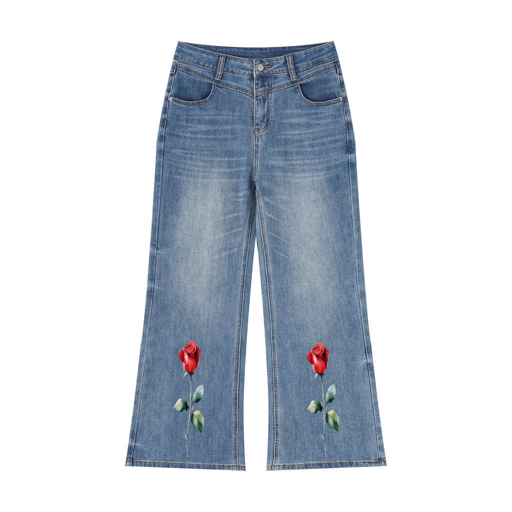 Women’s Vintage Wash Wide Leg Jeans