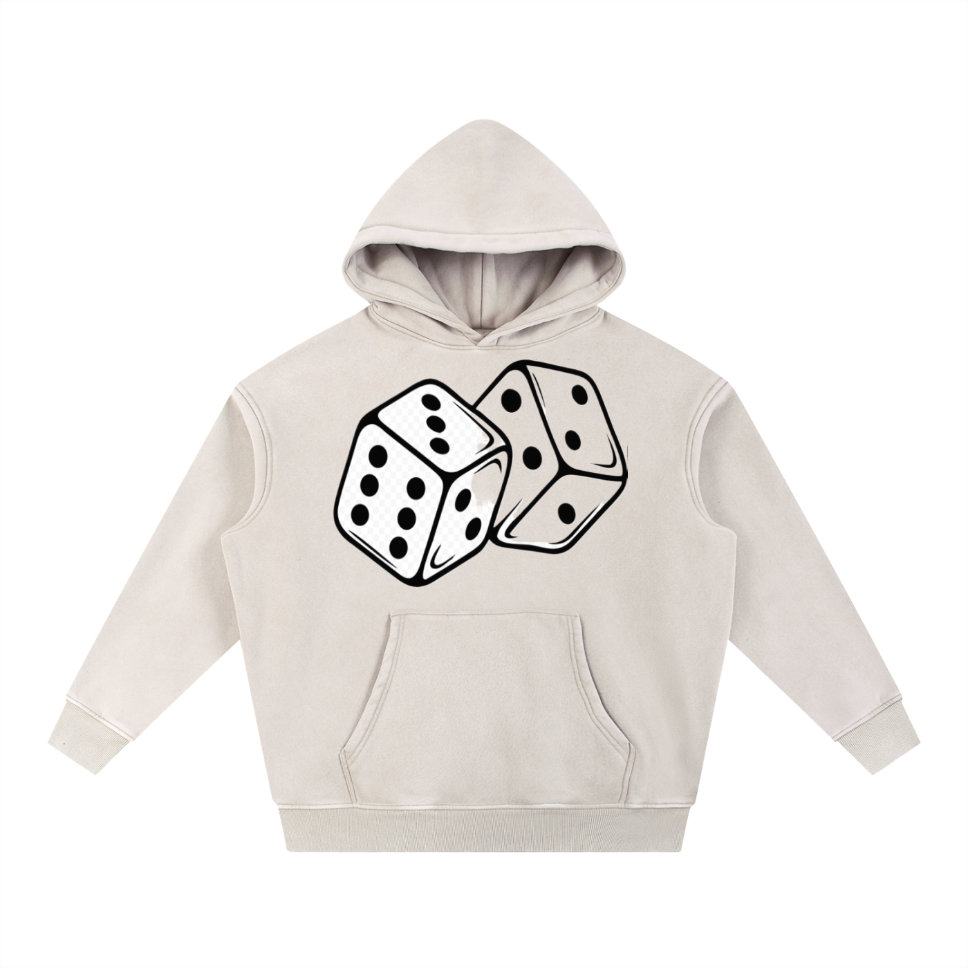 Snow Wash Fleece Oversize Hoodie