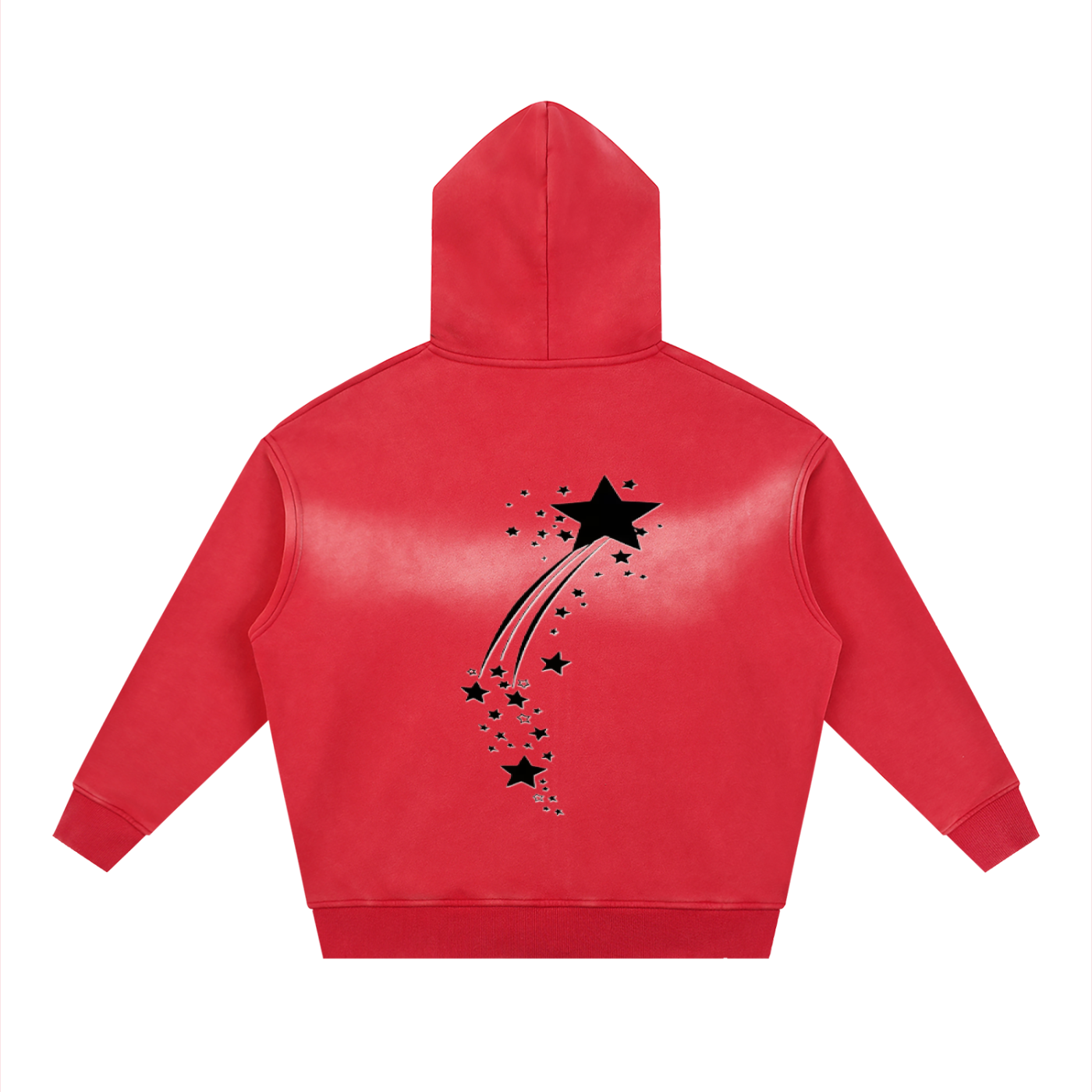 Sunfade Two-way Zipper Boxy Fleece Hoodie