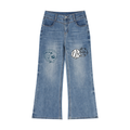 Women’s Vintage Wash Wide Leg Jeans