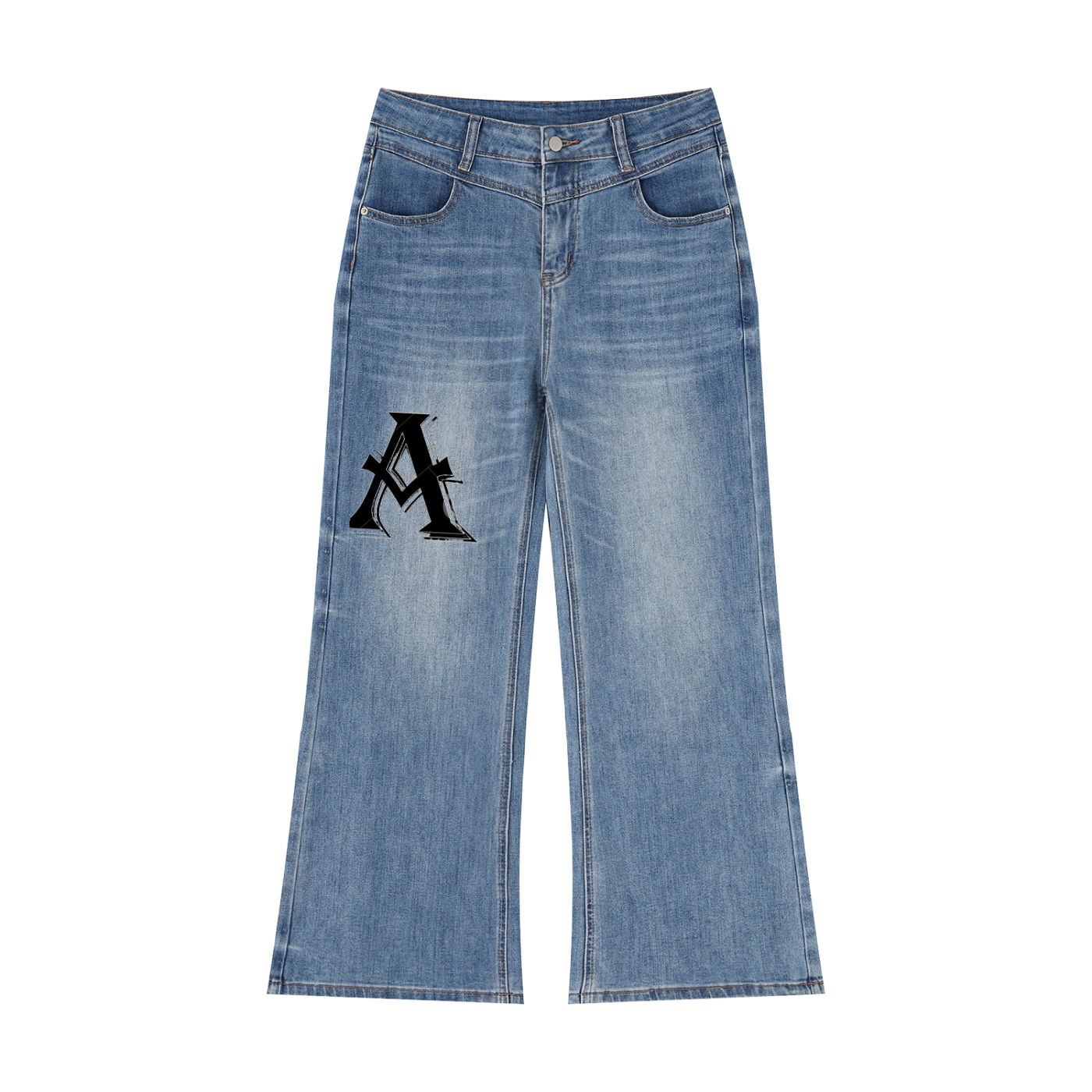 Women’s Vintage Wash Wide Leg Jeans