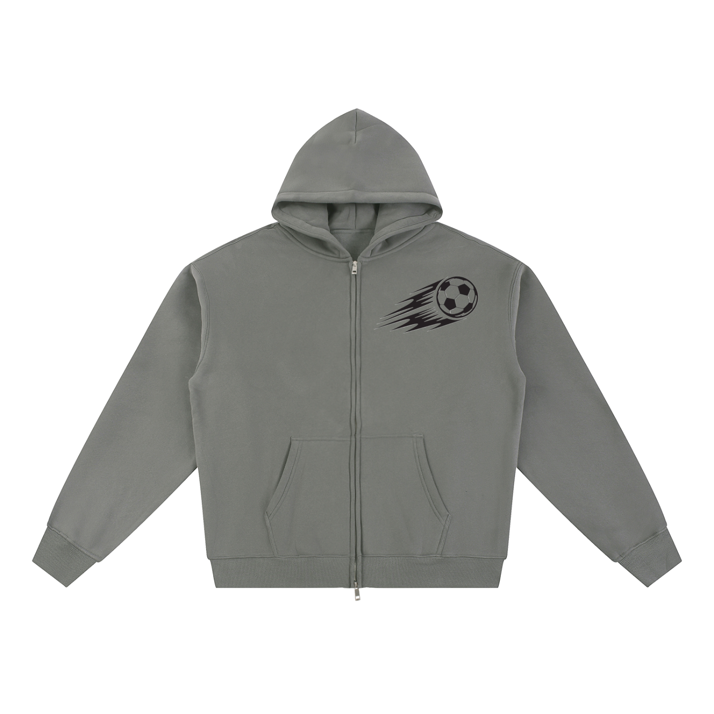 Essential Fleece Zip-Through Hoodie