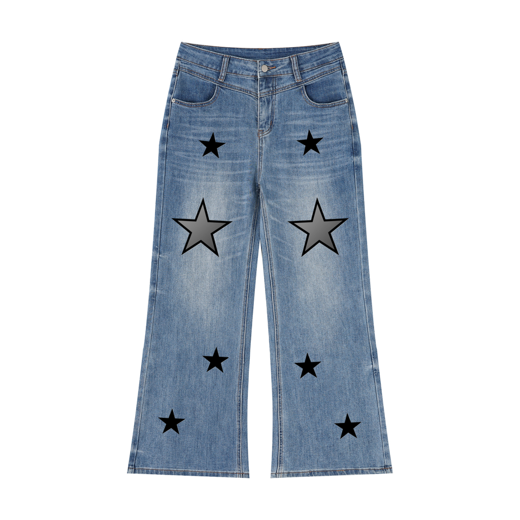 Women’s Vintage Wash Wide Leg Jeans
