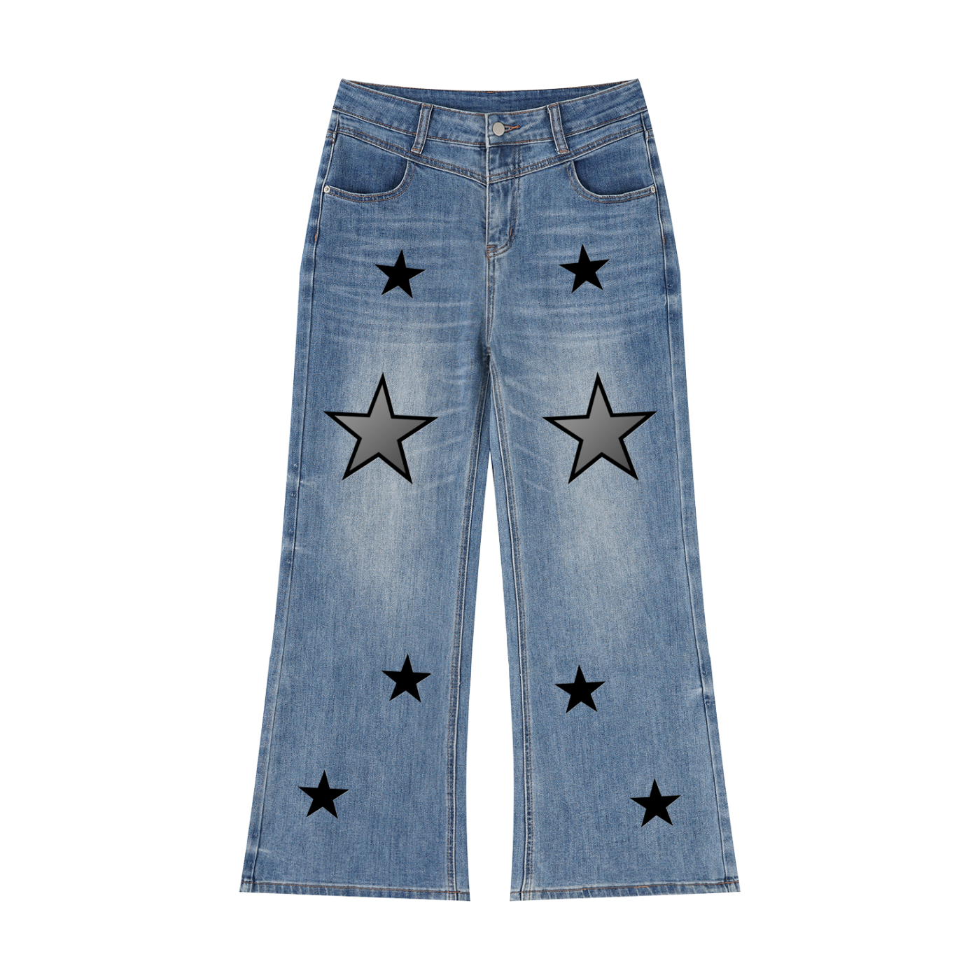 Women’s Vintage Wash Wide Leg Jeans