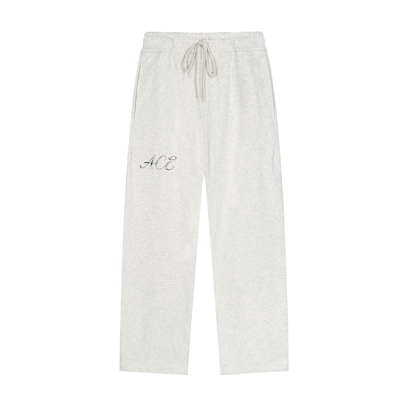 Solid Color Straight-Leg Sweatpants - ACE
