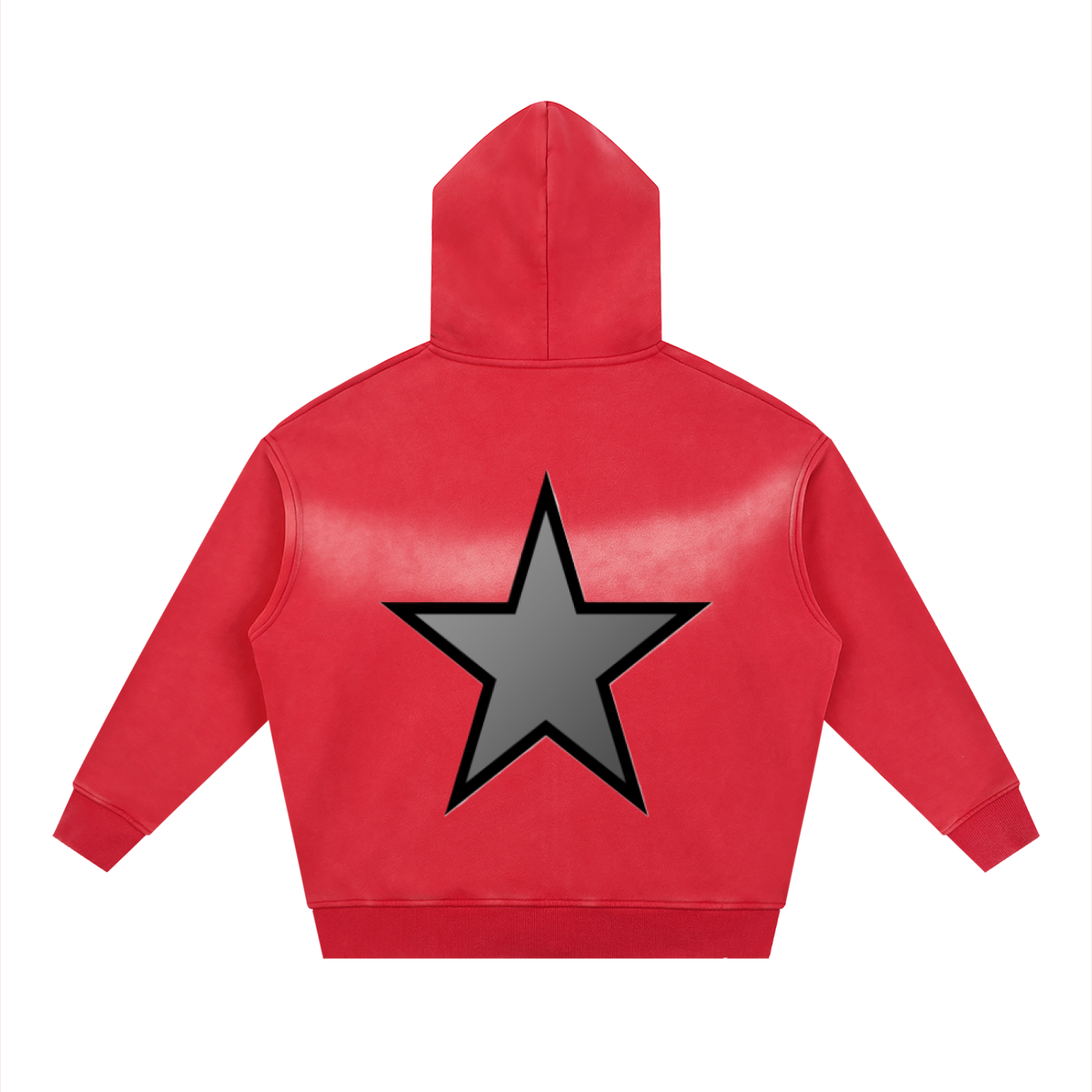 Sunfade Two-way Zipper Boxy Fleece Hoodie
