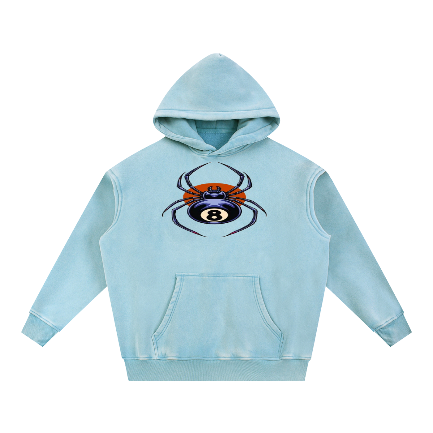 Snow Wash Fleece Oversize Hoodie