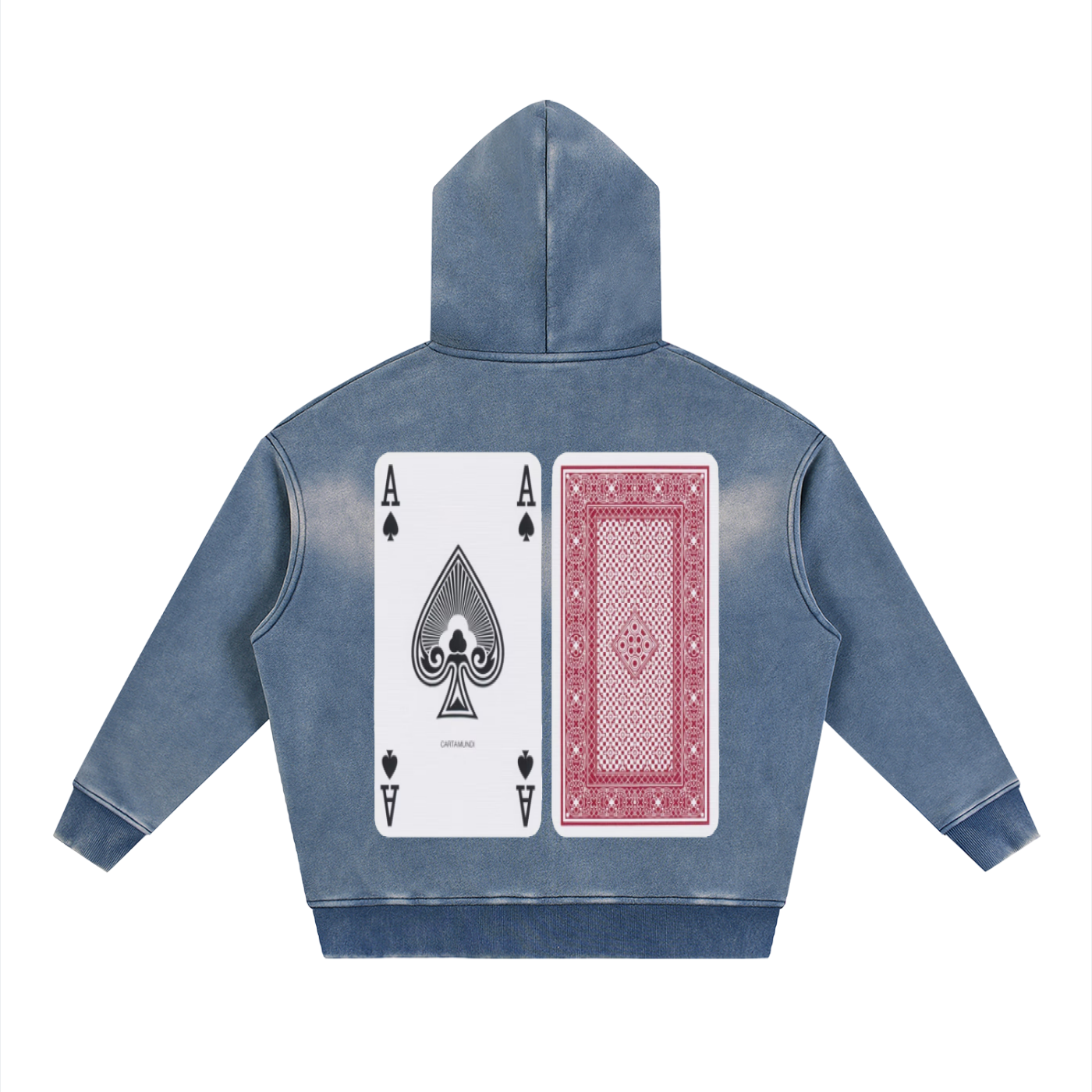 Sunfade Two-way Zipper Boxy Fleece Hoodie