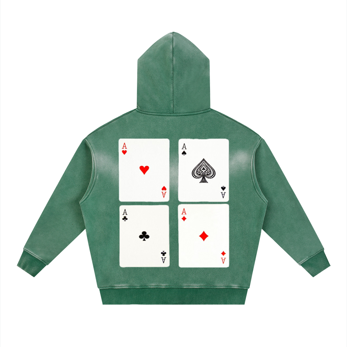 Sunfade Two-way Zipper Boxy Fleece Hoodie