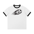 Contrast Edge Ribbed Crewneck T-Shirt