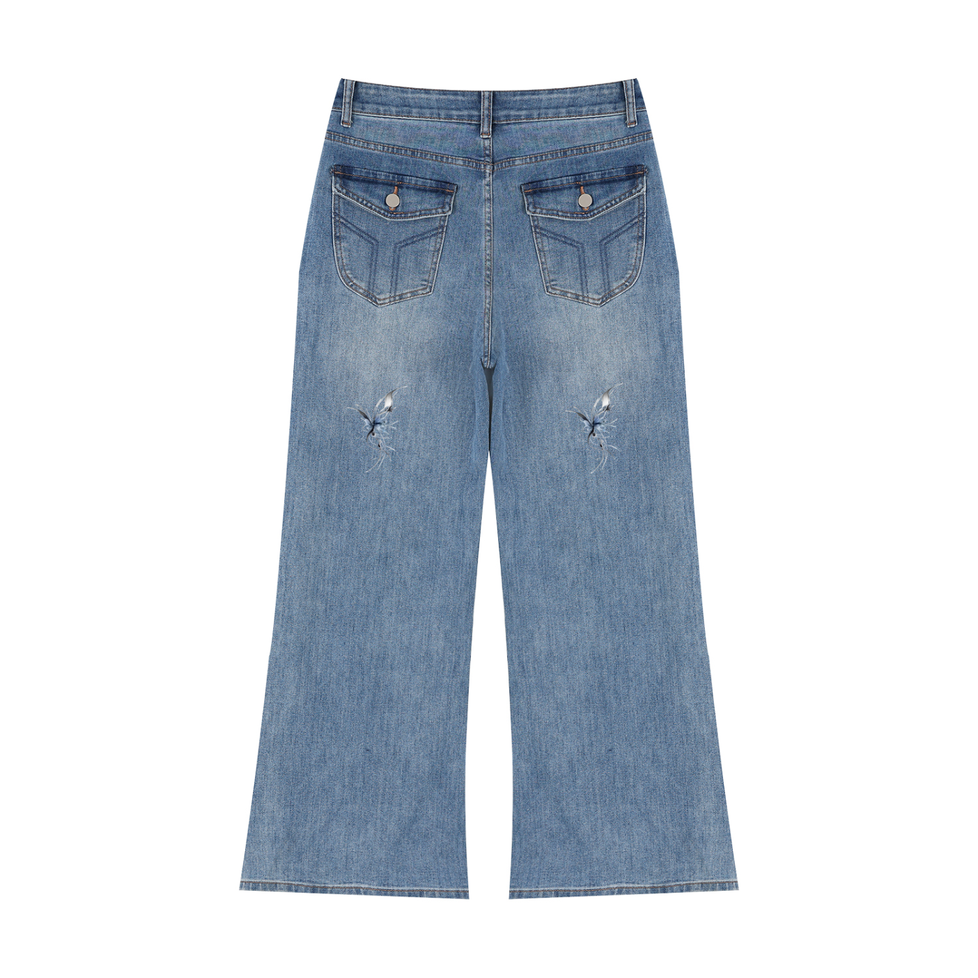 Women’s Vintage Wash Wide Leg Jeans