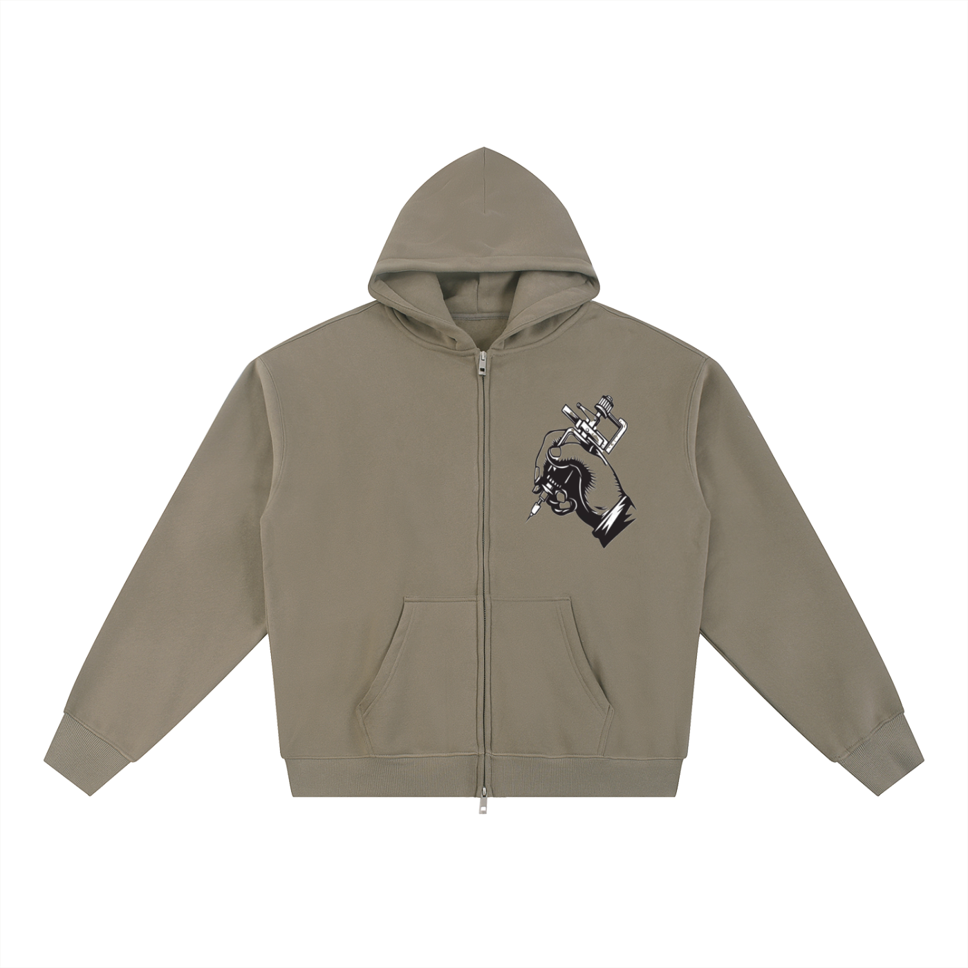 Essential Fleece Zip-Through Hoodie