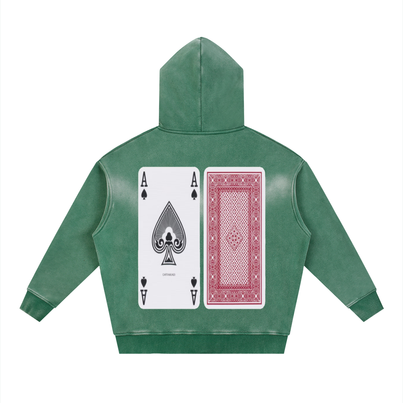 Sunfade Two-way Zipper Boxy Fleece Hoodie