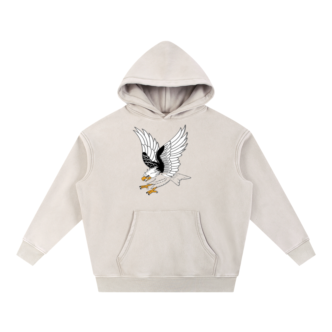 Snow Wash Fleece Oversize Hoodie