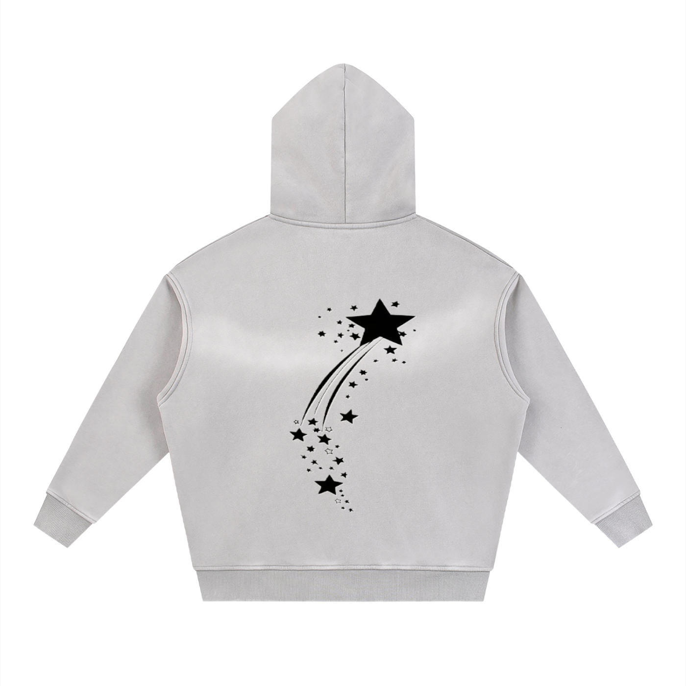Sunfade Two-way Zipper Boxy Fleece Hoodie
