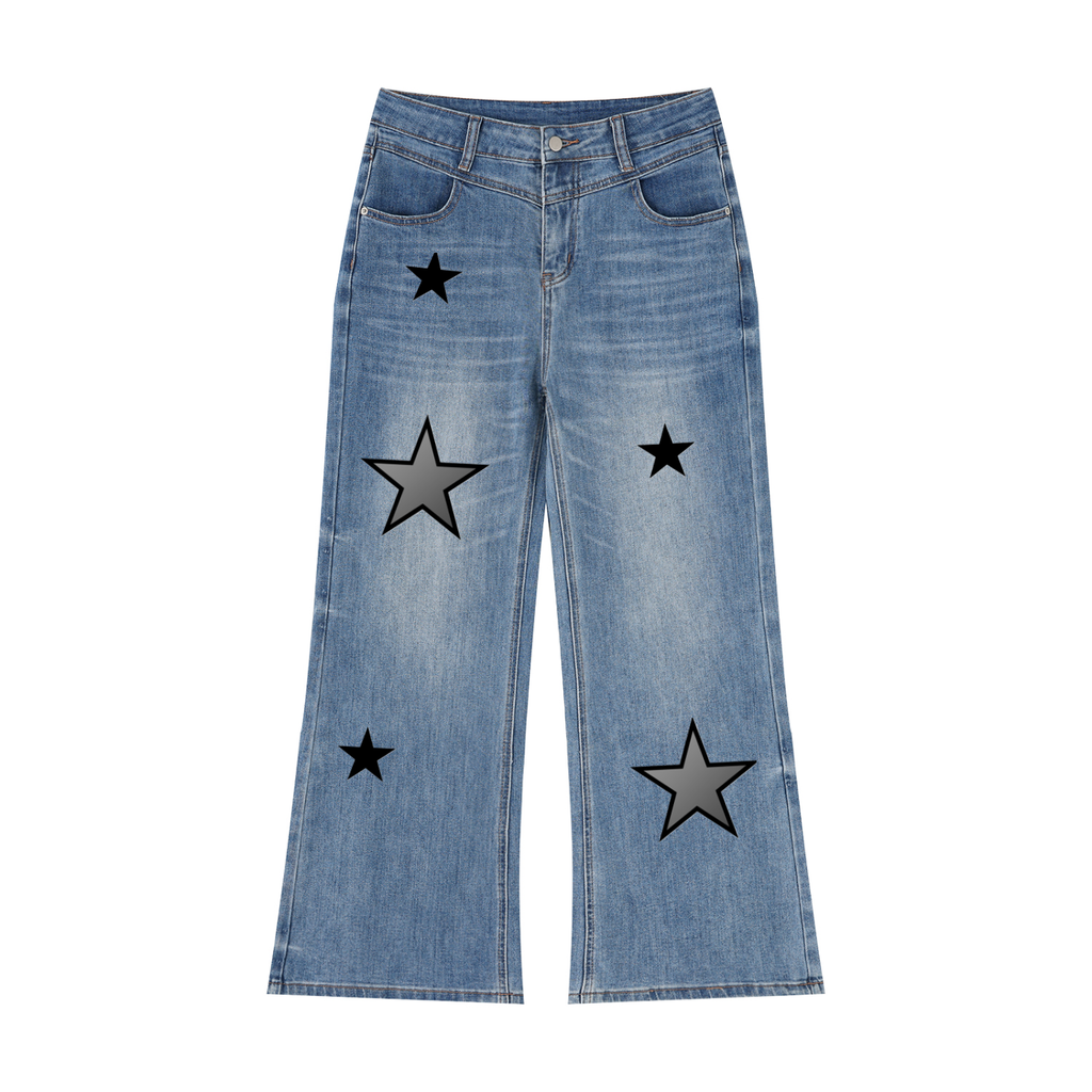 Women’s Vintage Wash Wide Leg Jeans