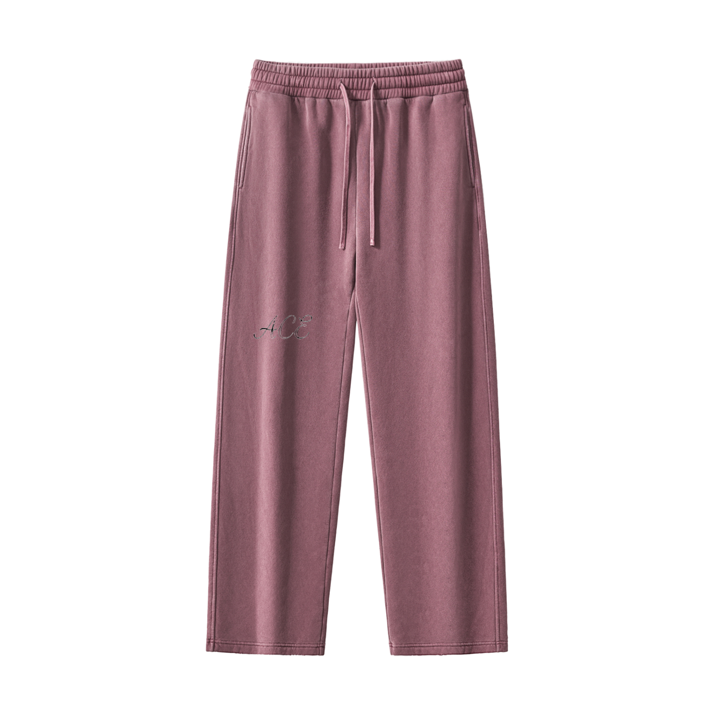 Frayed Enzyme Washed Fleece Sweatpants - ACE