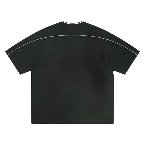 Unisex Oversized Contrast Tape T-Shirt - ACE