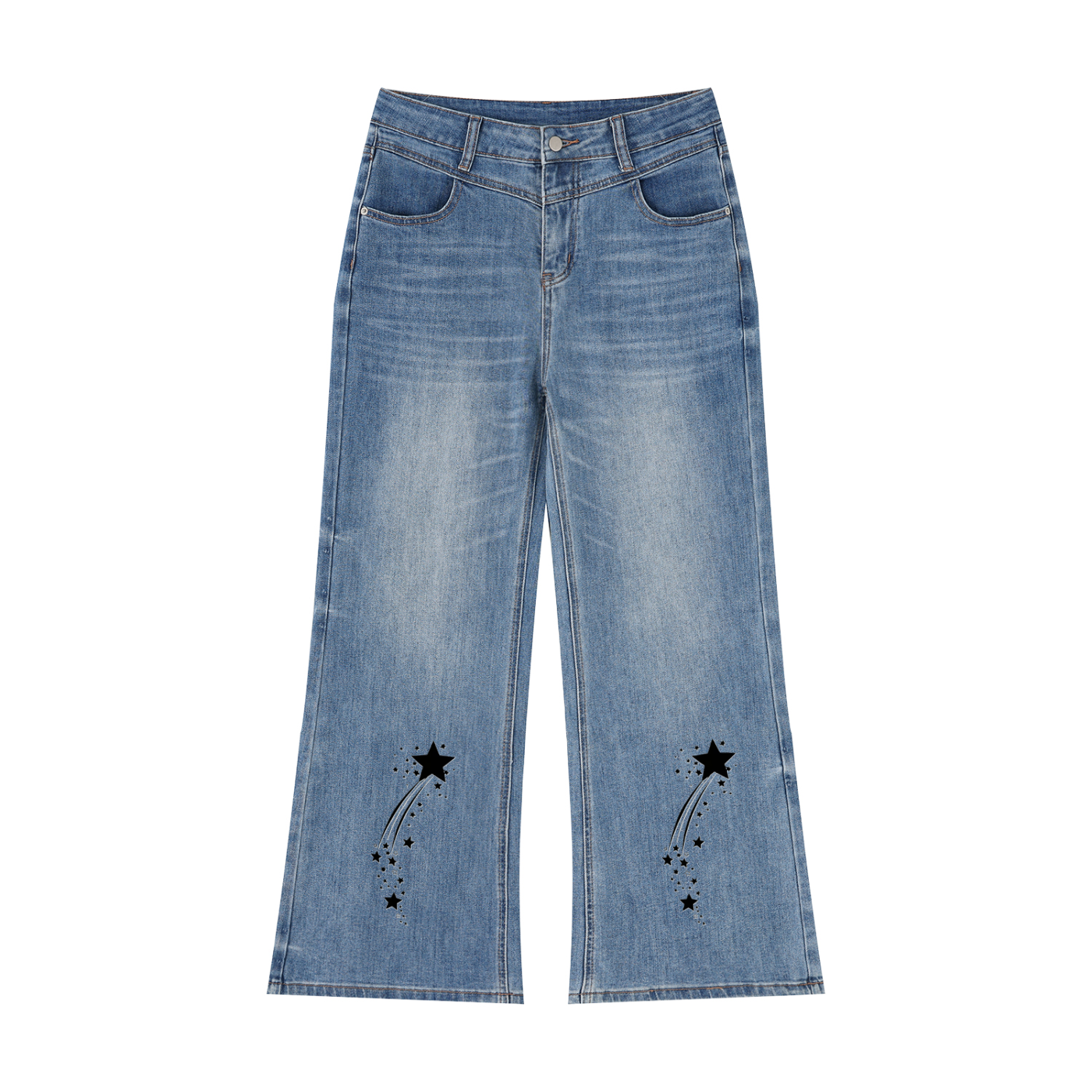 Women’s Vintage Wash Wide Leg Jeans