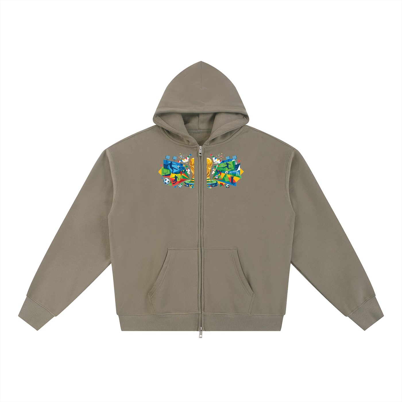 Essential Fleece Zip-Through Hoodie