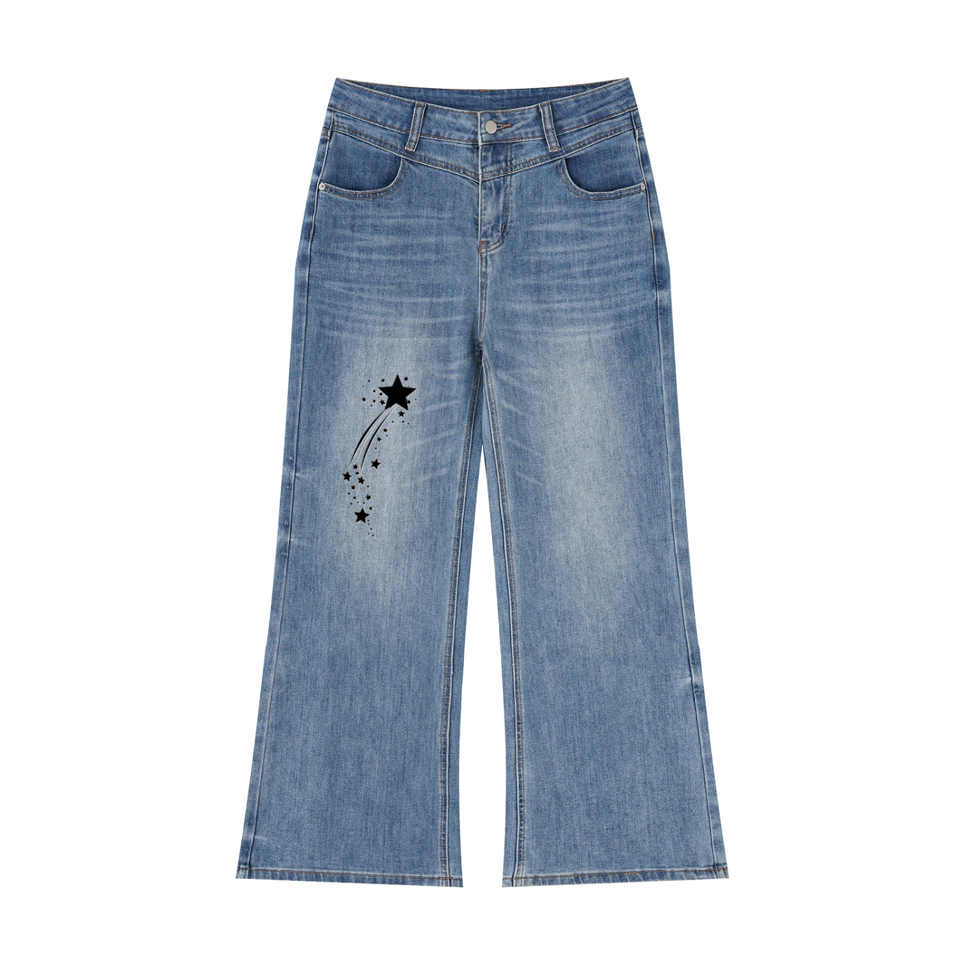 Women’s Vintage Wash Wide Leg Jeans