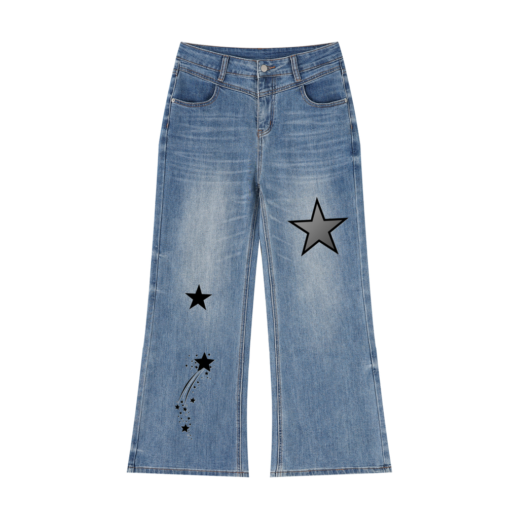 Women’s Vintage Wash Wide Leg Jeans