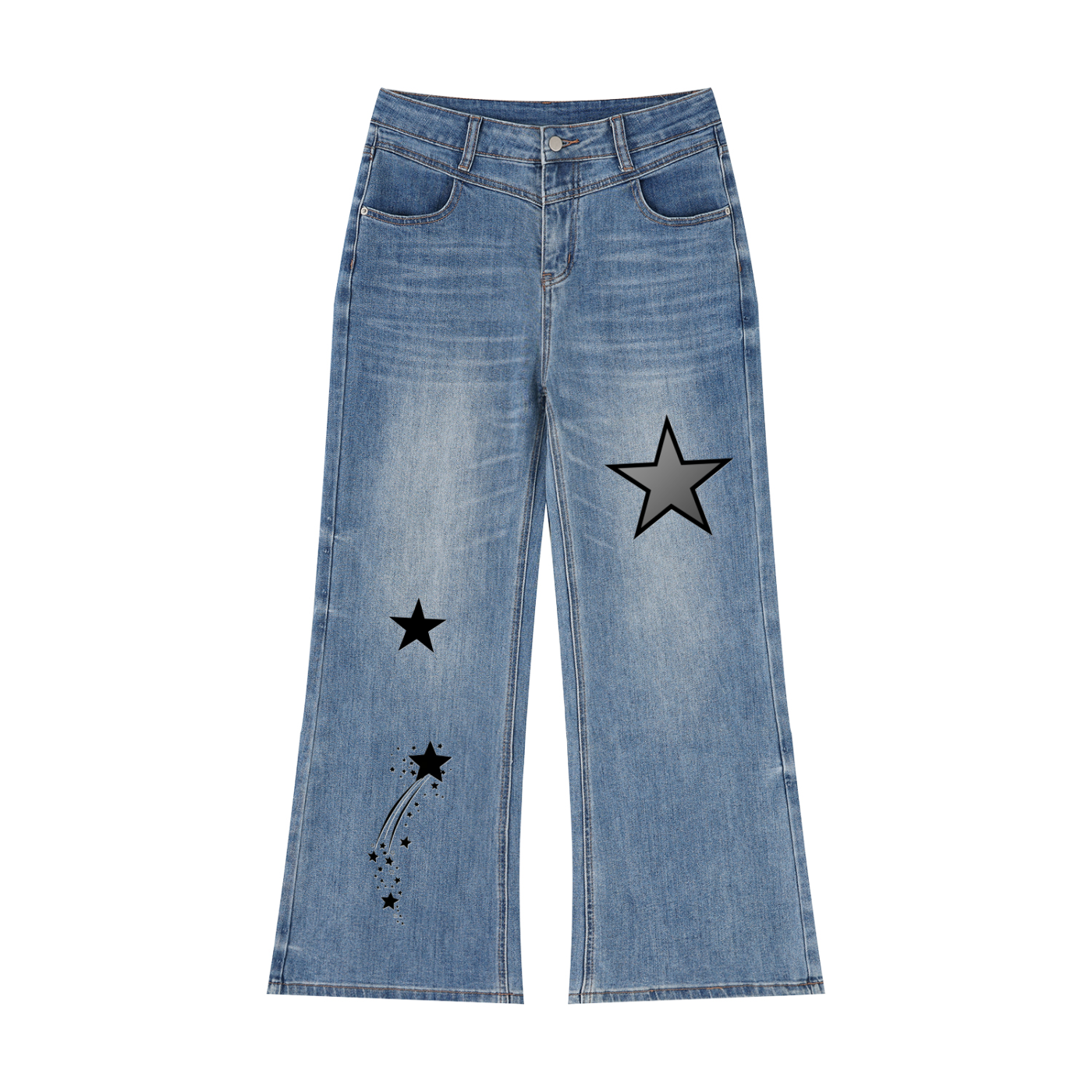 Women’s Vintage Wash Wide Leg Jeans